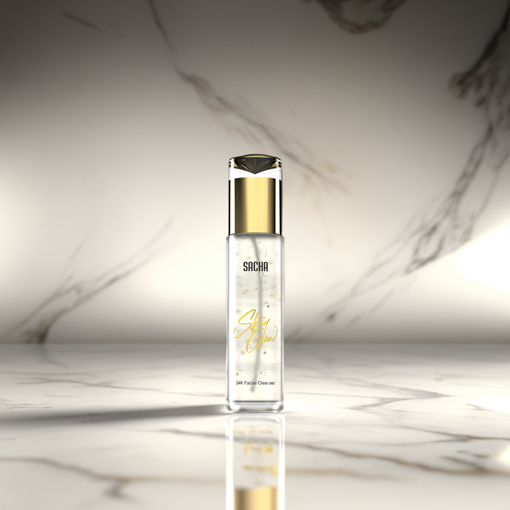 Sacha Cosmetics 24k facial cleanser