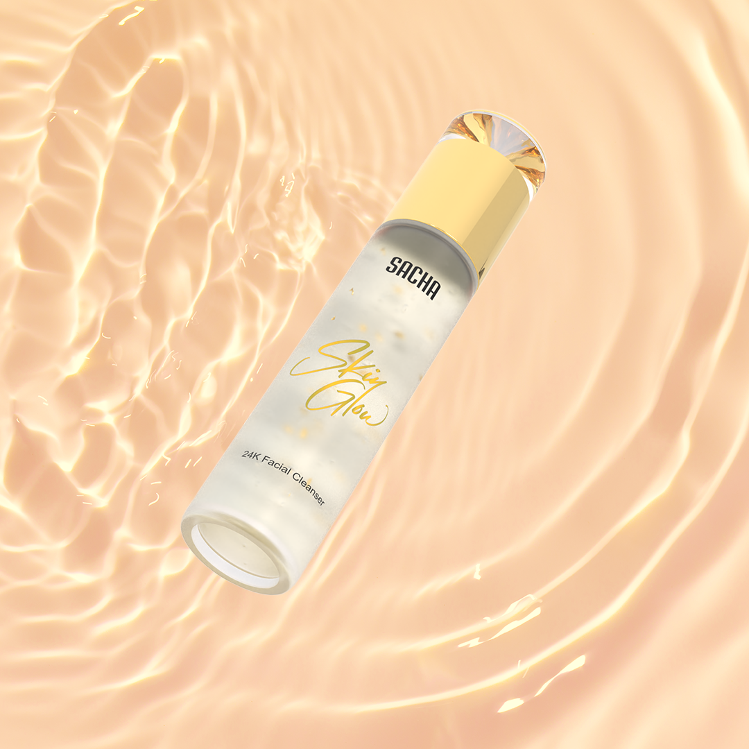 Sacha Cosmetics 24k facial cleanser