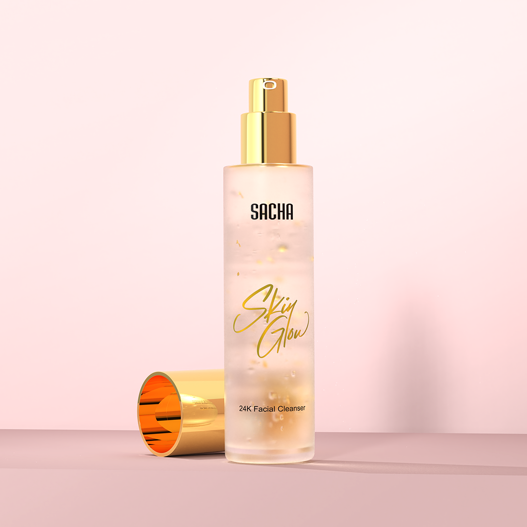 Sacha Cosmetics 24k facial cleanser